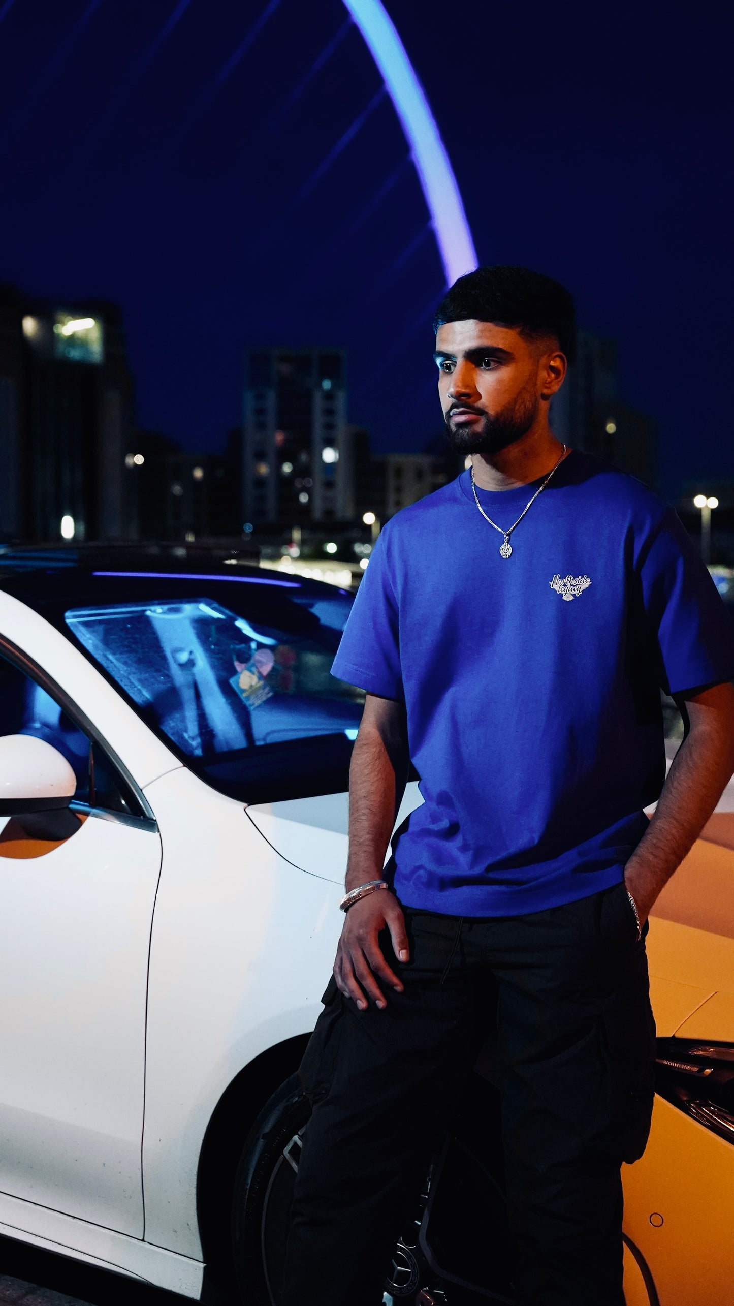 GOING UP / THE WAVE TEE - BEYOND BLUE