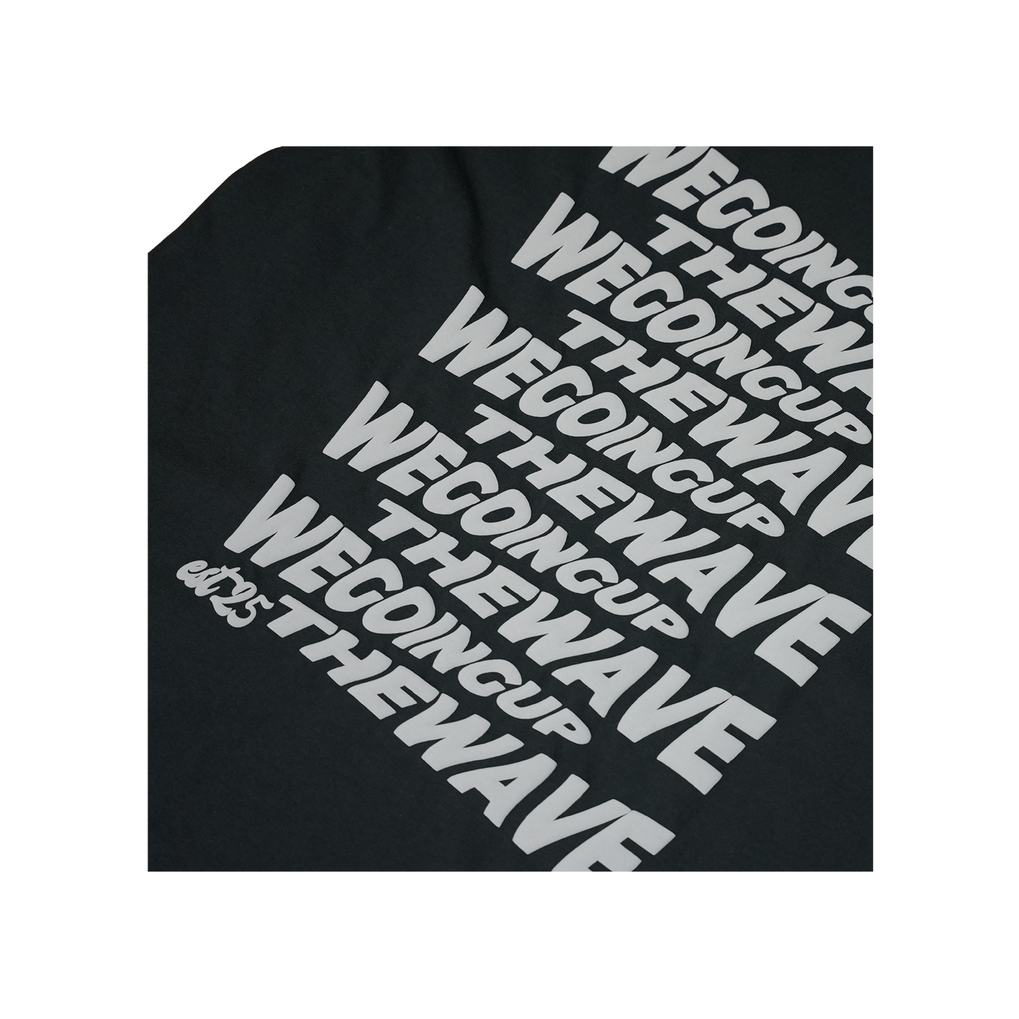 GOING UP / THE WAVE TEE - PLATINUM BLACK